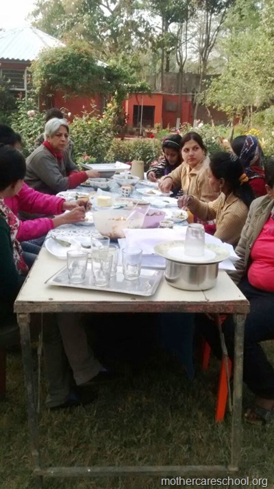 Teachers relaxing at Mothercare school (2)